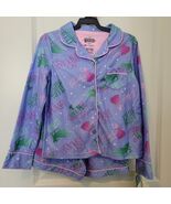 NEW NWT Wicked Girls Long Sleeve Fleece 2pc Pajama Set w/Shorts M 7/8 Pu... - €10,20 EUR