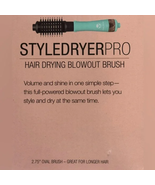 Calista Style Dryer Pro Hair Drying Blowout Brush ( Agave Blue) 2.75” lo... - £23.63 GBP