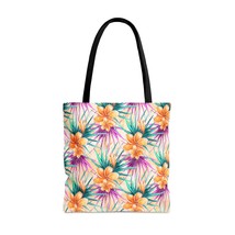 Tote Bag, Summer Floral, Frangipani, Tropical Leaves, Tote Bag, 3 Sizes Availabl - £22.51 GBP+