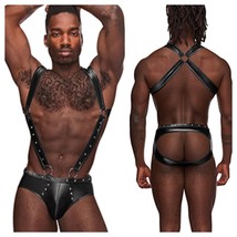 Moonshine Jock Brief Suspender Nylon Spandex Black - £31.16 GBP