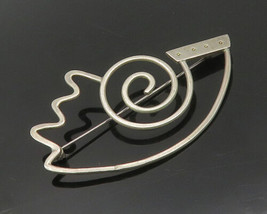 DESIGNER 925 Sterling Silver - Vintage Modernist Designed Brooch Pin - BP6953 - £64.03 GBP