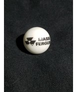 Vintage Massey Ferguson Marble White 1&quot; Glass Marble - $12.87