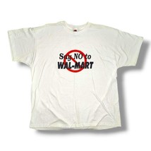 Vintage T-Shirt &quot;Say No To Walmart&quot; Single Stitch BEST Fruit Of The Loom... - £39.92 GBP