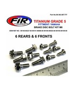 Titanium front &amp; rear brake disc bolt set OF 12- YAMAHA WR250 2 STROKE 1... - £30.59 GBP