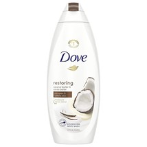 New Dove Restoring Body Wash for Dry Skin Coconut Butter and Cocoa Butte... - £13.28 GBP