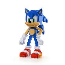 Sonic Boy Brick Sculpture (JEKCA Lego Brick) DIY Kit - $87.00