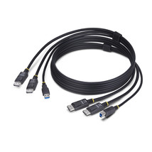 Startech DDU1226-KVM-CABLE 6FT (1.8M) DUAL-DISPLAYPORT AND USB 5GBPS KVM... - $79.42