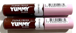 2PK Covergirl Clean Fresh Yummy Gloss Lip Gloss 60 Moonlight Eclipse 0.33oz - £9.97 GBP