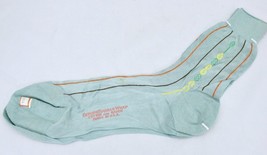 VTG NOS Men&#39;s Cotton Rayon Dress Socks Aqua Genuine Banner Wrap 1940-50s - $57.02