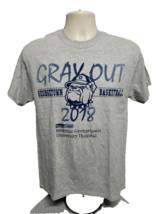 2018 Georgetown University Basketball Gray Out Adult Medium TShirt - £14.90 GBP