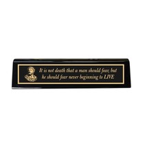 Desk Wedge Name plate - Marcus Aurelius - 11 Inches (The soul becomes dy... - $43.11
