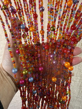 Beautiful Vintage Boho Glass Beaded Doorway Curtain 36”x72” - $149.60