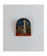 Vintage Seattle Space Needle At Night Lapel Hat Pin - €8,85 EUR