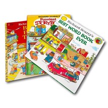 Richard Scarry Vintage Books Lot 3 Funniest Busy Busy Town Best Word Kids HC - £45.15 GBP