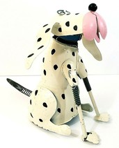 Dalmation Dog Figurine 8&quot; x 4&quot; x 10&quot; Wiggles When Touched Hand Crafted M... - $12.19