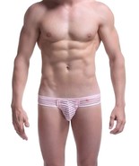 PetitQ by Arthus &amp; Nico Men&#39;s Pink Mesh Stripes Micro-Trunk, Pink, Medium - $244.42 MXN