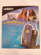 Uniden WXI377MB Blue / Black Submersible Cordless Phone *For Parts ONLY* - $99.99
