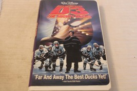D3: The Mighty Ducks (VHS, 1997) Disney, Clam Shell, Emilio Estevez - £15.73 GBP