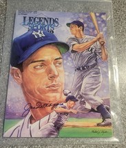 Joe DiMaggio Yankees Autographed Legends Sports Magazine JSA LOA - £315.74 GBP