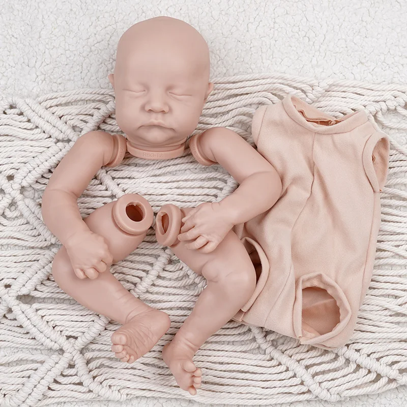 Play RBG Bebe Reborn Doll Kit 17 Inches Reborn Baby Levi 3D Painted Vinyl Unfini - £57.68 GBP
