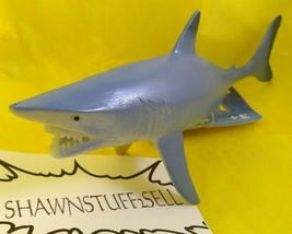 Realistic Shortfin Mako Shark 6 1/2&quot; L PVC Figure Gray Boley Nature Figurine 3+ - £7.07 GBP