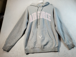 Air force Hoodie Womens Size Small Gray Cotton Long Sleeve Pockets Draws... - £7.41 GBP