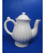 American Atlier Athena Ironstone White Coffee Pot Domestications 8.5&quot;X9&quot;... - £88.43 GBP