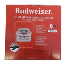 Budweiser 6 Can Mini Beverage Center Dorms Road Trips Man Caves 120VAC Or 12VDC - £26.53 GBP