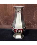 Egyptian handmade bronze Vase, Ancient Egyptian Incense with King Tut, Q... - $2,379.25 MXN