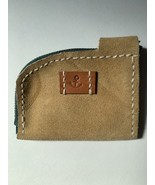 Retro Coin Case Leather Beige - $564.50 MXN