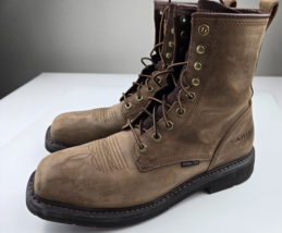 ARIAT Men&#39;s Cascade 8&quot; Wide Square Toe Work Boot Western, size 10.5 EE - $2,496.84 MXN