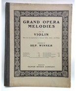 1892 antique GRAND OPERA MELODIES VIOLIN GUITAR PIANO winner oliver dits... - $123.70