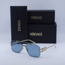 VERSACE VE2275 100280 Gold/Blue 60-13-140 Sunglasses New Authentic - $314.57