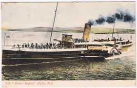 Postcard SS Prince Rupert Digby Nova Scotia 1907 McCoy Printing Moncton NB - £10.25 GBP