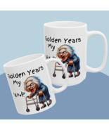 Funny Golden Years Mug Grumpy Old Lady Cup Senior Humor Gag Gift for Retirees - $11.87 - $13.85
