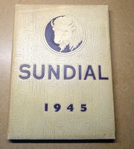 1945 SUNDIAL SUNSET HIGH SCHOOL YEARBOOK DALLAS  TEXAS OAK CLIFF - £25.99 GBP