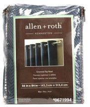 1 Allen Roth Kennerton Grommet Top One Panel 0671994 Blue 56" X 84" - $28.99