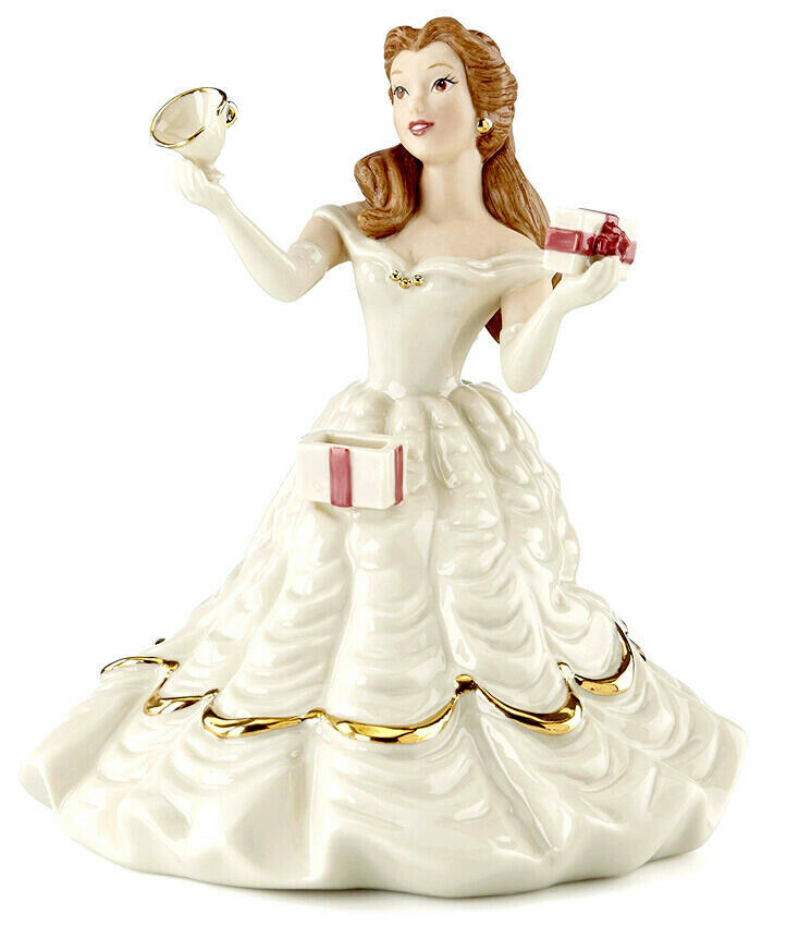Lenox Disney Belle's Birthday Surprise Beauty & Beast Figure 5-1/8"H 853107 New - $218.90