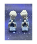 Lefton Porcelain Praying Angels Boy &amp; Girl 4&quot; Figurines Christmas Vintage - £14.76 GBP