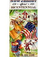 Bicentennial 1776 to 1976 - New Jersey Map &amp; Guide - €4,22 EUR