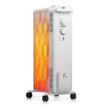 1500 W Oil-Filled Heater Portable Radiator Space Heater with Adjustable Thermos - £110.01 GBP