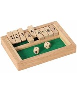  Wooden 9# Shut The Box Game - Mini Travel Set - Funny Family, party boa... - £9.92 GBP