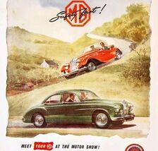 1954 M.G. TF Series Saloon Import Advertisement Autocar Automobilia DWPP12A - $15.75