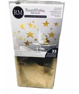 Room Mates Wall Decals 33 Ct Stars Pattern Foil Laminado Metallico Calca... - $37.78 CAD