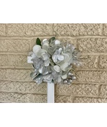 Christmas Cemetery Cross: Silver Hydrangeas grave flowers, Winter Grave ... - $477.63 MXN