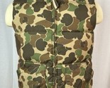 VTG Browning Mens Down Filled Puffer Vest Brown Green Duck Camo Print Me... - $98.01