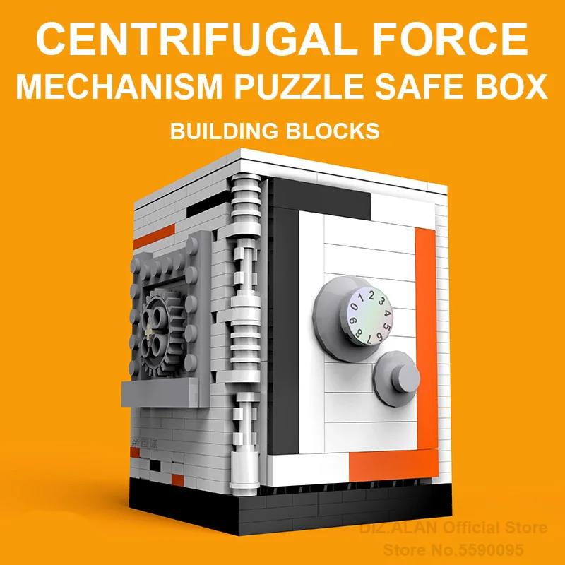 Building Block Safe Box Model Centrifugal Force Puzzle Deposit Box Bricks - £32.57 GBP