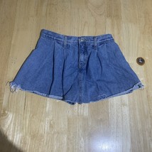 Levi’s High Rise Pleated Skirt Girls Size 12 Adjustable Waist Blue VGUC - $16.77