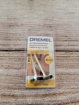 DREMEL 403-02 PACK (2) ROTARY POWER TOOL 3/4&quot; BRISTLE BRUSH ATTACHMENT - £3.75 GBP