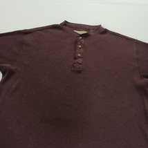 Vintage Naturalife RN#105741 Men's Burgundy 1/4 Button Pullover Sweatshirt Sz XL image 14